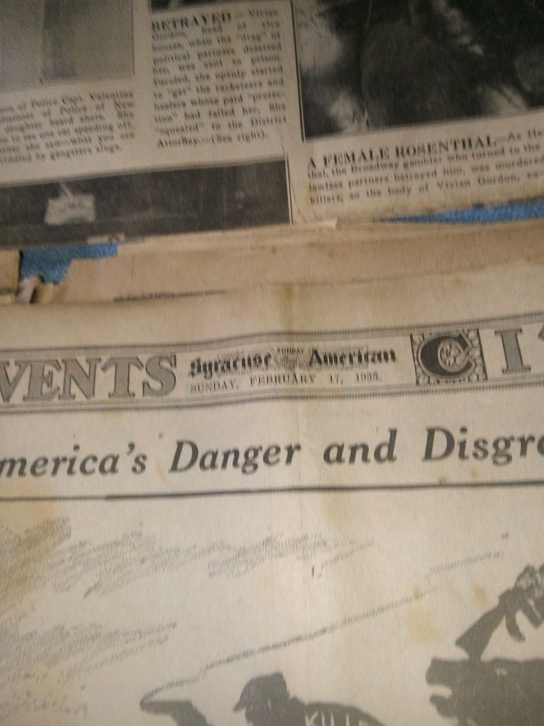 Original News Papers From Then .