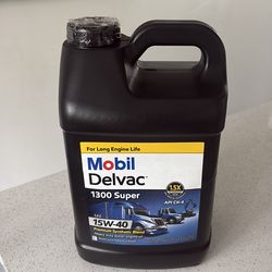 Mobil Delvac 1300 Super 15W-40 Diesel Oil (2.5 Gallon)