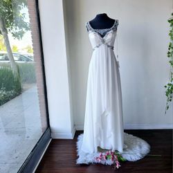 Stunning white vintage style dress!!! SIZE 4