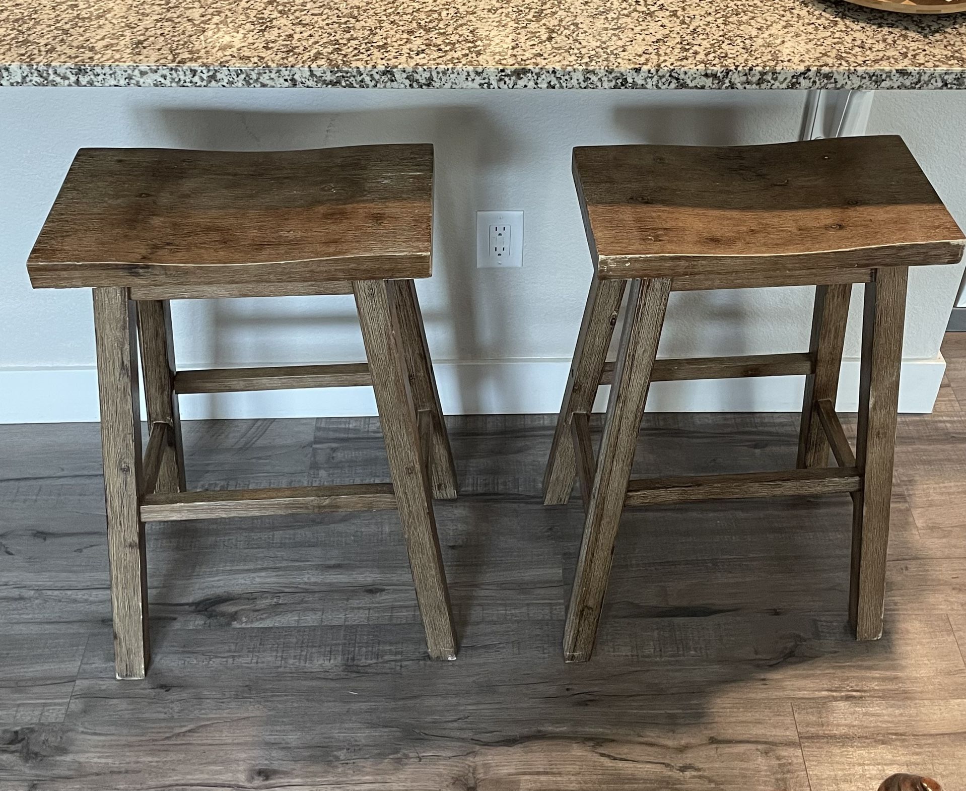 2 Brown Stools