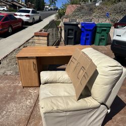 free couch and desk