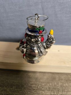 Vintage Snow Man Ornament