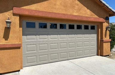 Double Garage Door with Windows