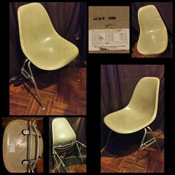 Vintage 1958 Herman Miller Shell Chair $200 With Original Tag!