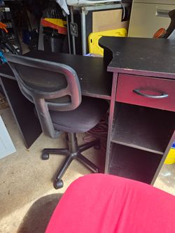 Desk and chair