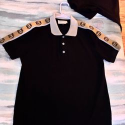 Gucci Interlock Double G Stripe Polo Shirt
