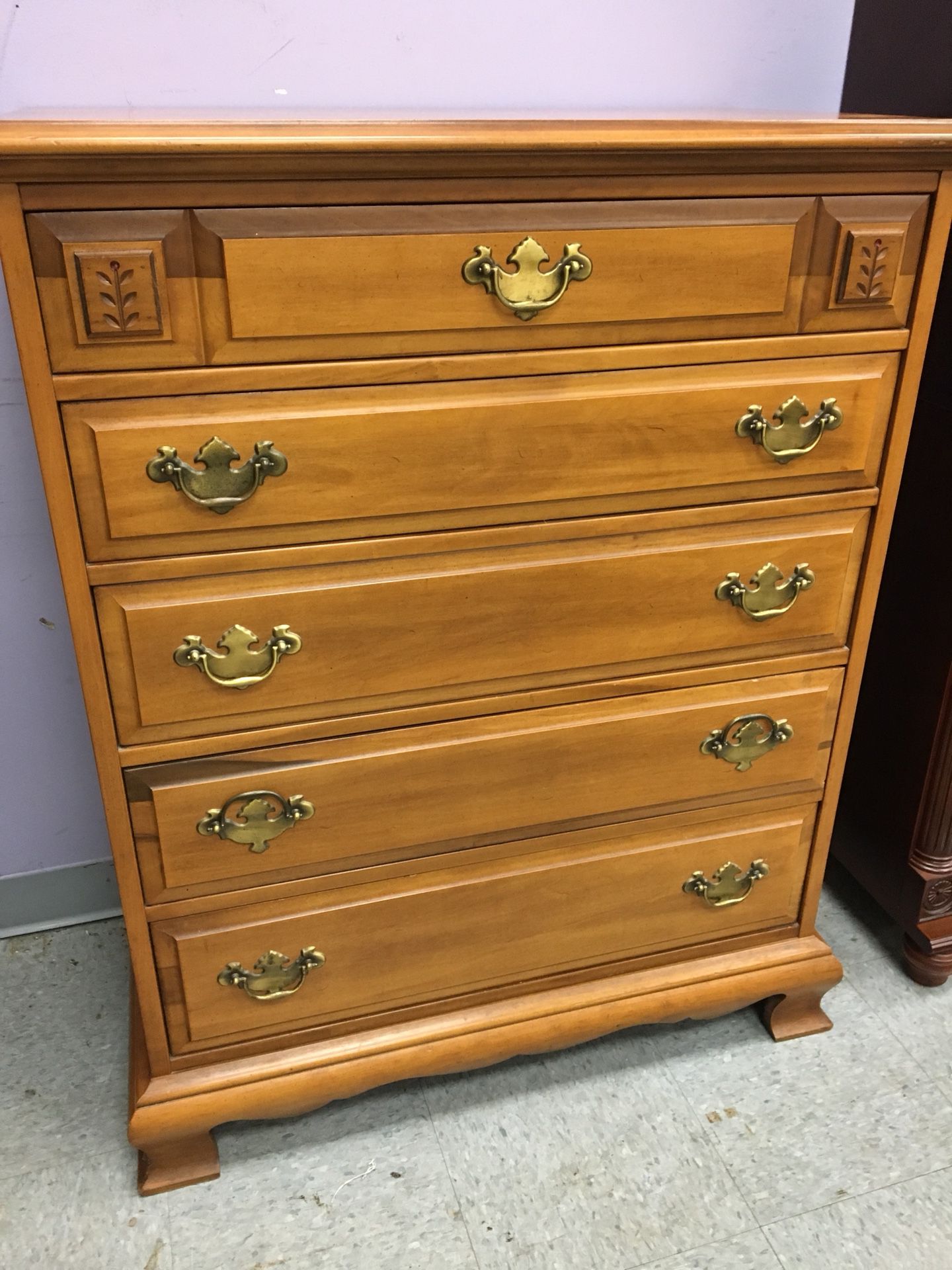 Chest of drawers brass hardware