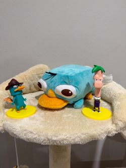 ALL 10 $ Disney Phineas and Ferb Perry the Platypus Plush & Figure Lot