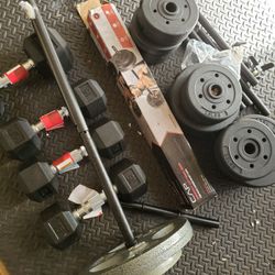 30lb Dumbbell Hex RUBBER Weights BRAND NEW