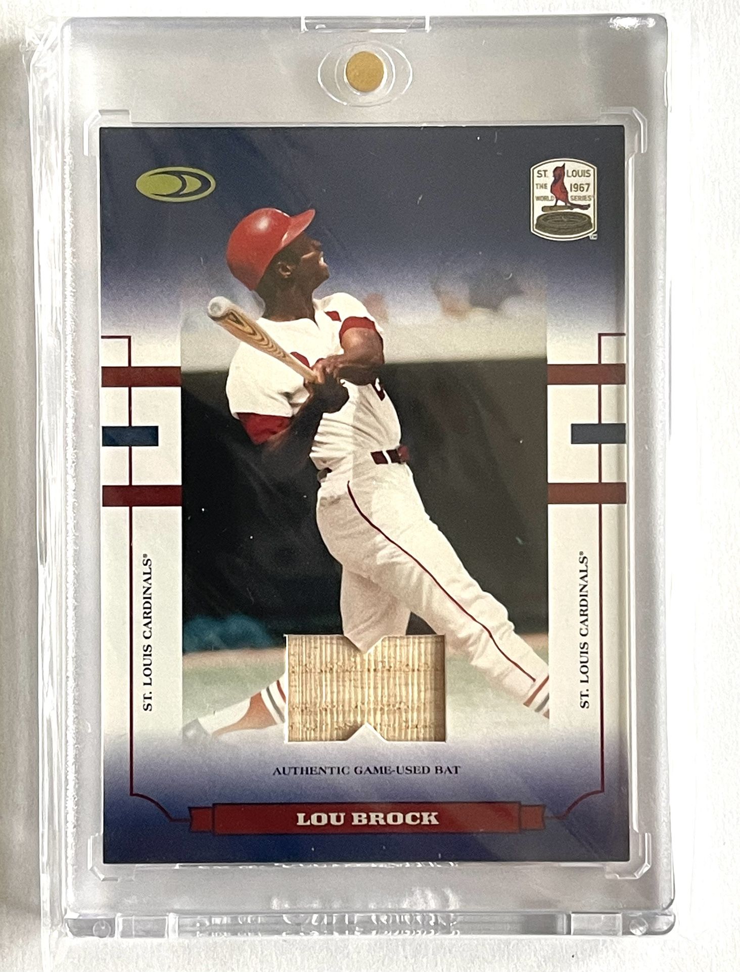 2004 Donruss Game Use Bat Cut Lou Brock