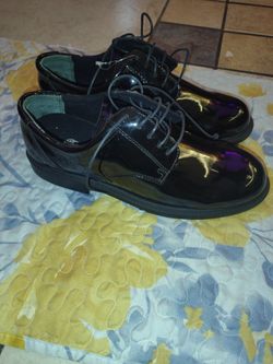 Thorogood Mens 12 Women's 14  Black Uniform Super Shoe