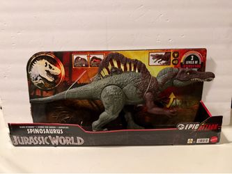 JURASSIC WORLD Epic Attack Intensifying Damage Spinosaurus Figure 2024 New