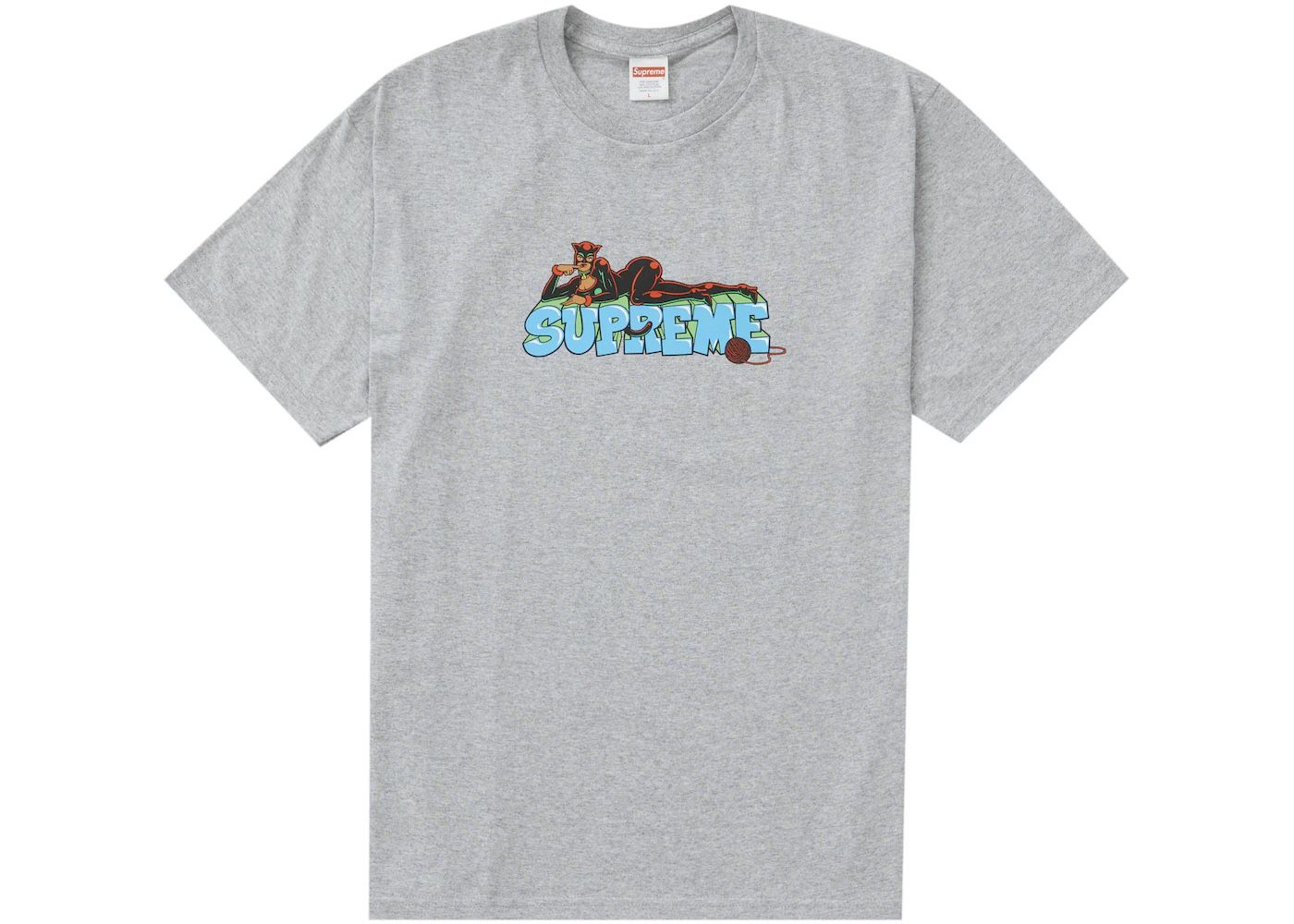 Supreme Catwoman Tee: Heather Grey - Size Large