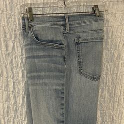Eddie Bauer: Cropped Boyfriend Slim Jeans, Light Wash, Size: 14