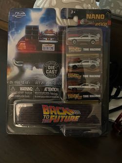 NEW Jada 31583 Back to the Future 3-Pack TIME MACHINE Nano Vehicle hollywood