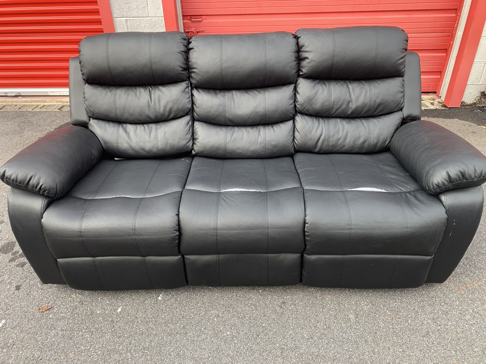 🤑Faux Leather Sofa Recliner For Sale🤑