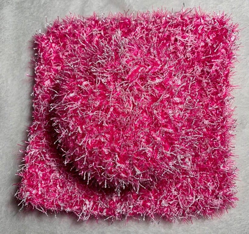 Pink White Scrubby Set