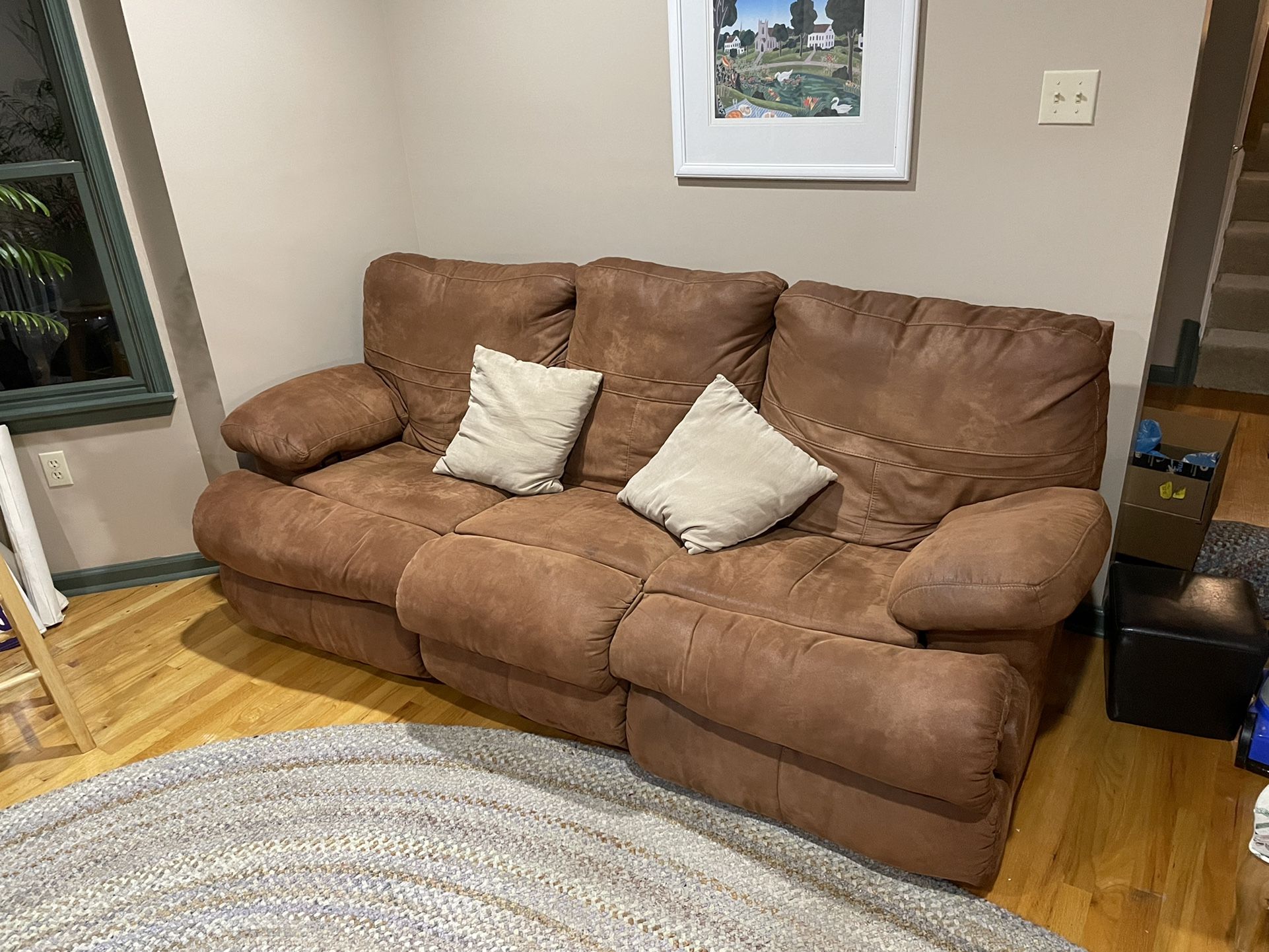 Brown Recliner Sofa 