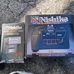 Nishika 8000 3d Camera With Flash 