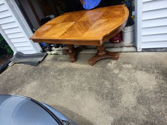 Heavy real wood table