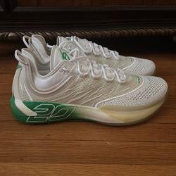 Size 14.5 white and green 