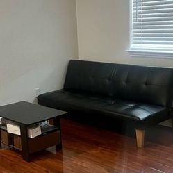 Futon and Coffee Table