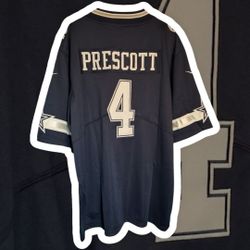 Navy Blue Nike Dallas Cowboys Dak Prescott Game Jersey