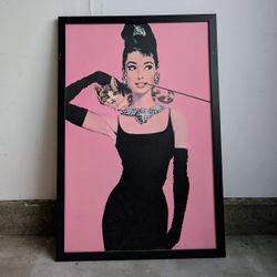 Vintage Breakfast At Tiffany's Movie Framed Art 26×38