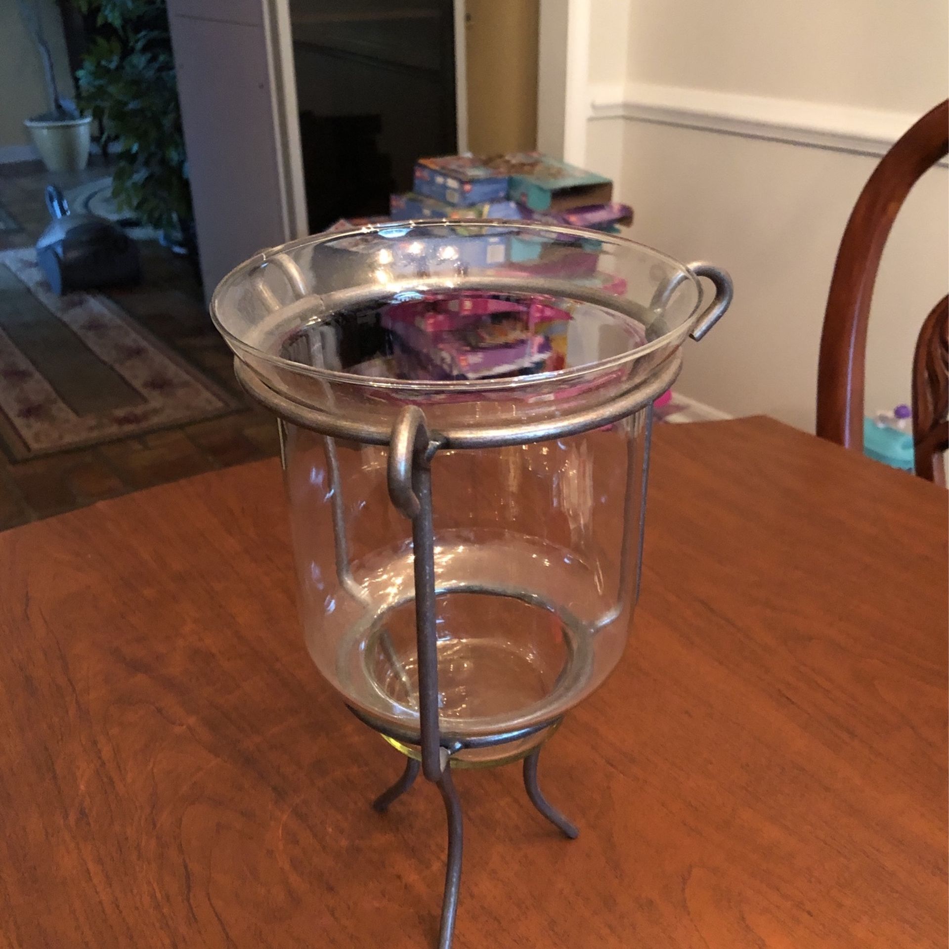 Glass Candle Stand For Pillar Candles