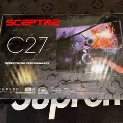Sceptre 27” Curved Monitor Like New 