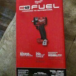 Milwaukee M18 FUEL GEN-3 18V Lithium-lon Brushless Cordless 3/8 in. Compact Impact Wrench with Frict