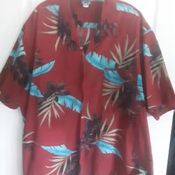 Vintage Hawaiian Blues Shirt Xxl