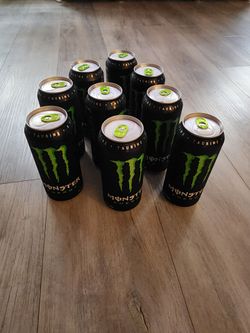 Monster Energy Drink Cans – Lot of 9