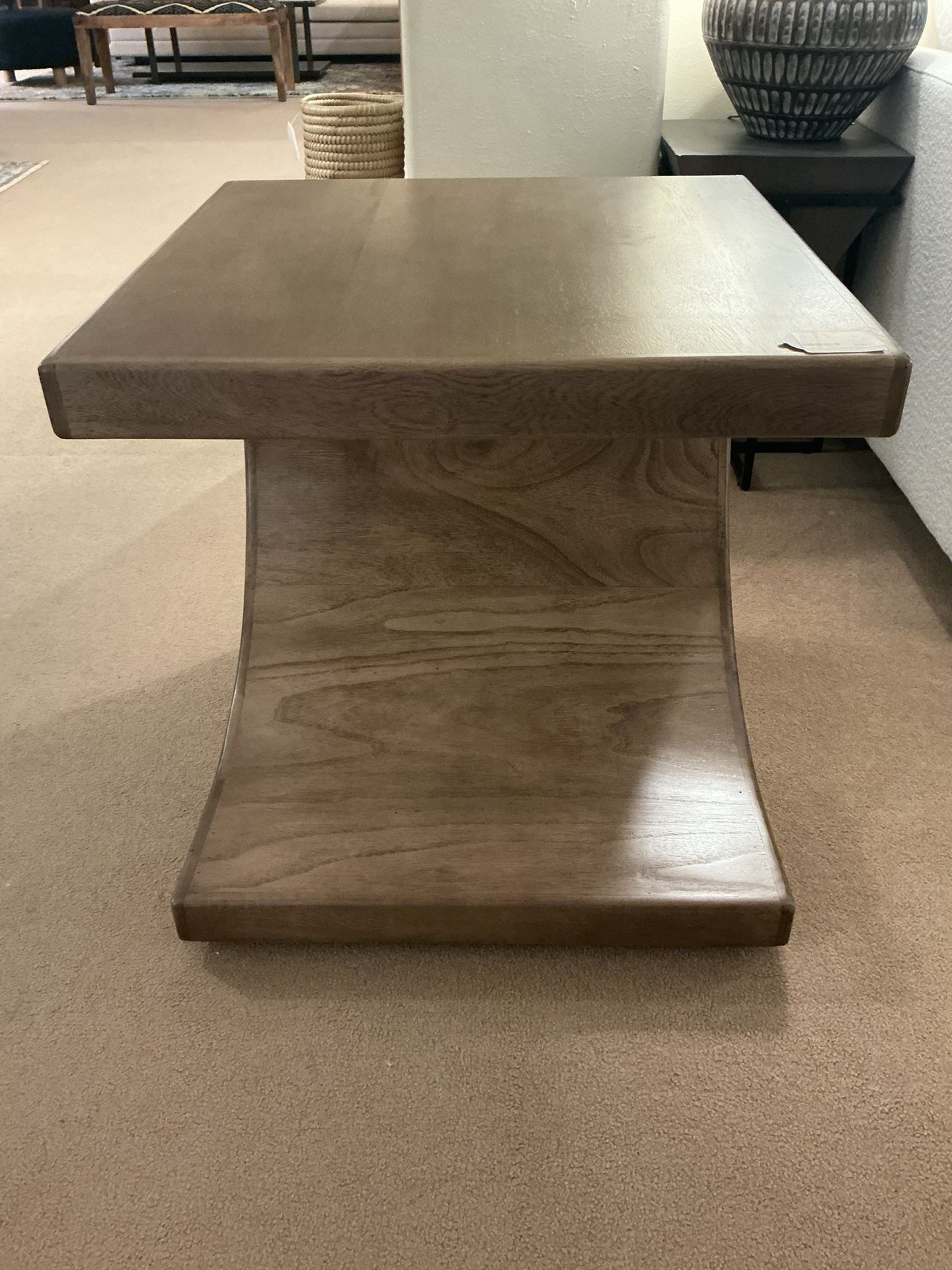C Shaped End Table
