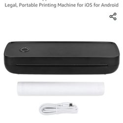 Dpofirs Thermal Printer for A4 A5 Paper, Wireless Inkless Printer Support 8.5in X 11in US Letter and Legal, Portable Printing Machine for iOS for Andr