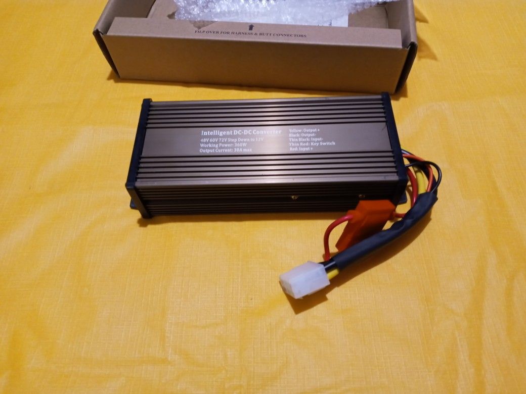 Pro Chaser DC-DC 72V 60V 48V Voltage Converter Regulator Reducer to 12V 360W 30Amp