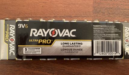 Rayovac Ultra PRO 9V6 Batteries