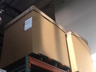 Unassembled gaylord with lid 48” x 40” x 48” ( new)