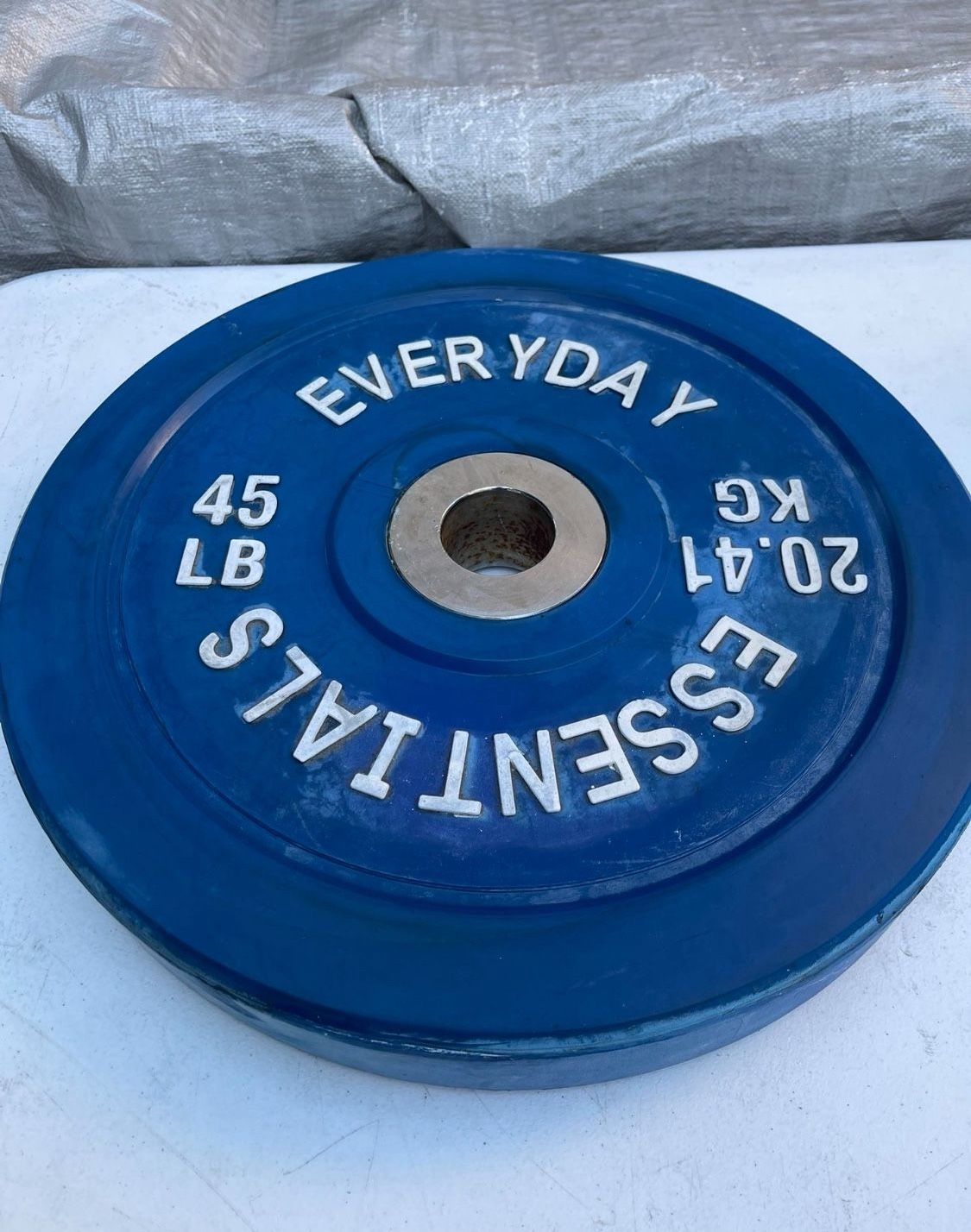 BalanceFrom Olympic Bumper Plate Weight Plate, 45 lbs