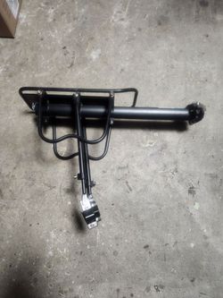 Aluminum rock bros back rack attachment for bicycles