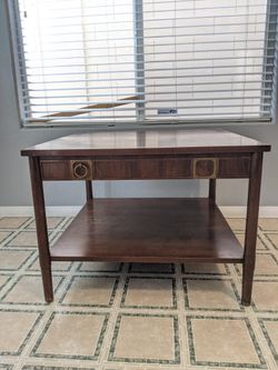 John Stuart Mid Century Modern Side Table with Drawer