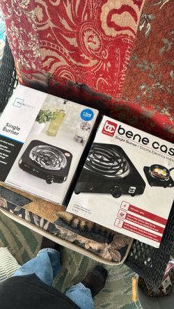 Bene Casa  Single Burner/Electric Mainstays Electric Burner 1000 W Only Use One Time Great For Camping