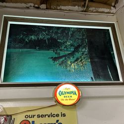 Vintage Olympia Beer Light Up Sign