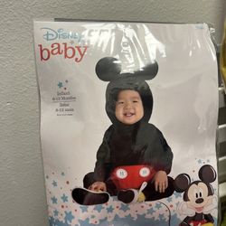 Mickey Mouse Costume 6-12m