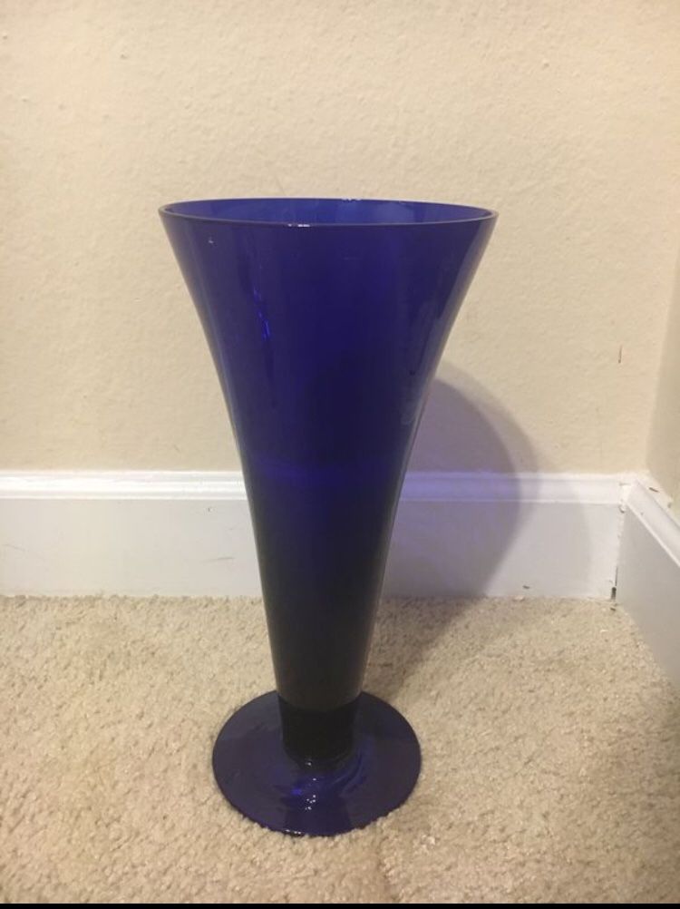 Valentines day-Navy Vase(13 inches) great for flowers