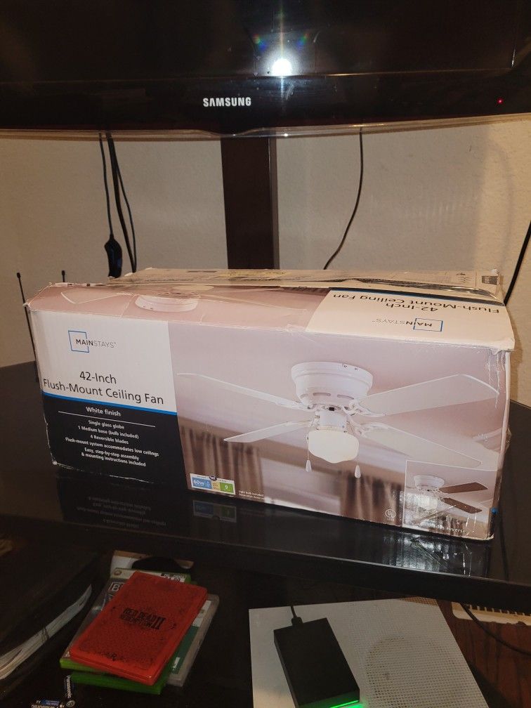 42-Inch Flush-Mount Ceiling Fan for Sale