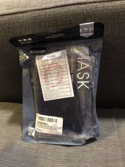 cotton Masks Black 5 Pack