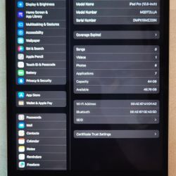 Apple IPad Pro 10.5" 64GB WI-FI A1701 