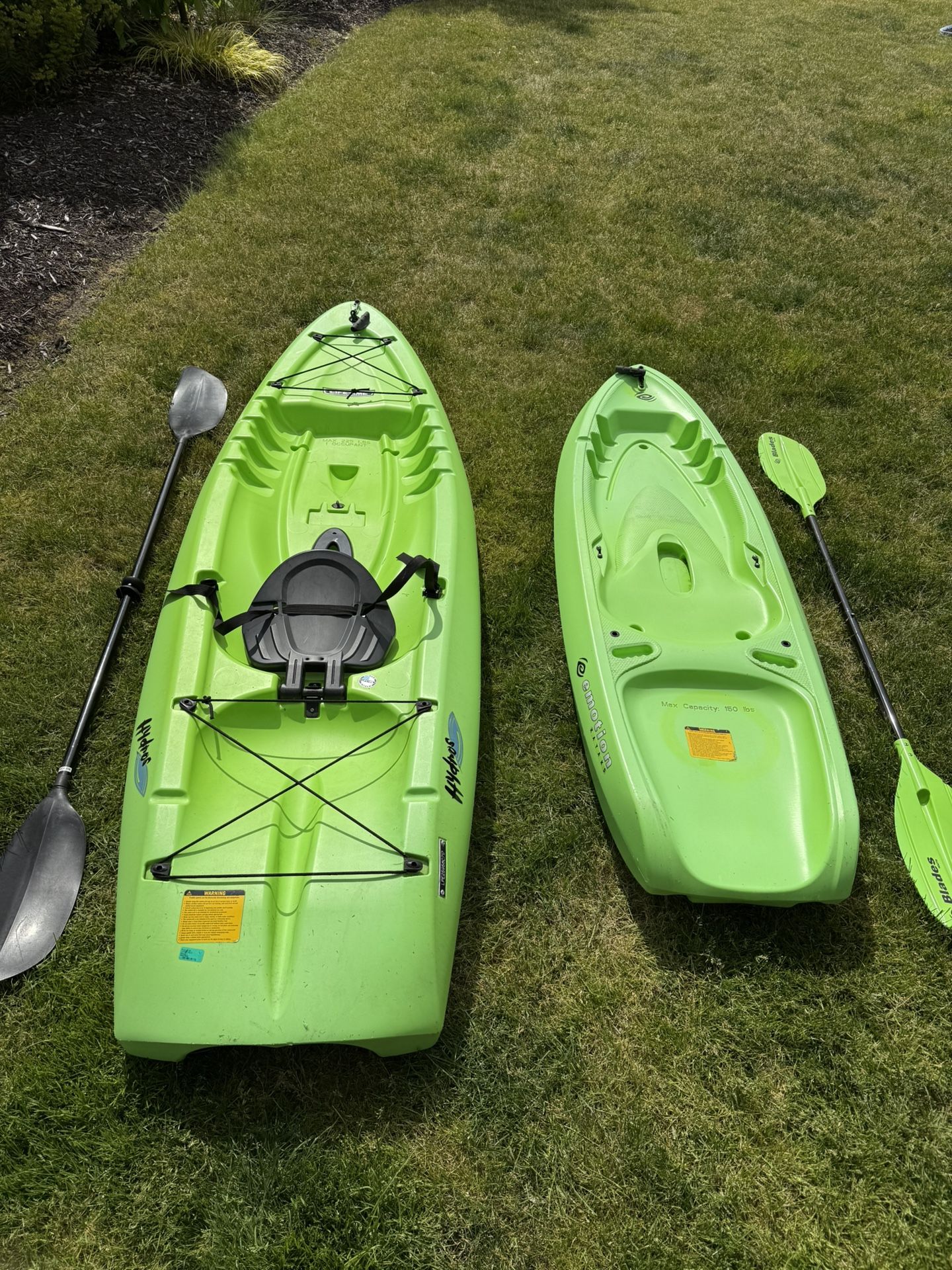Kayaks Adult and Youth