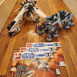 LEGO Star Wars: Republic Dropship with AT-OT Walker (10195) 99+% Complete.